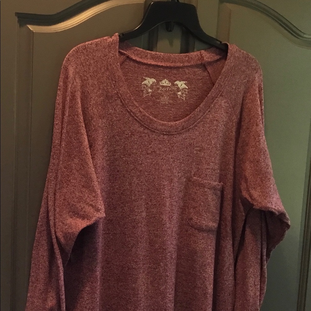Heather Red Lightweight Sweatshirt